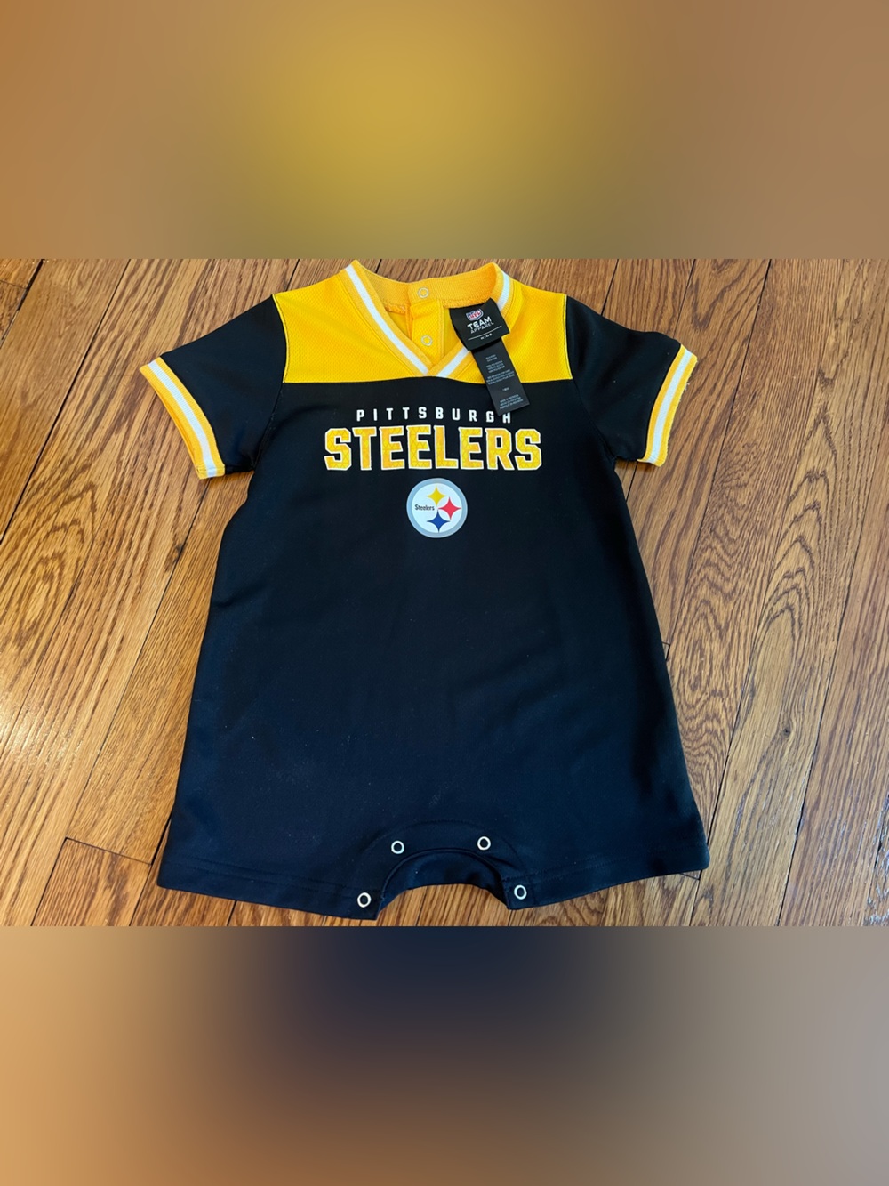 Kids Pittsburgh Steelers Short-Sleeve Romper